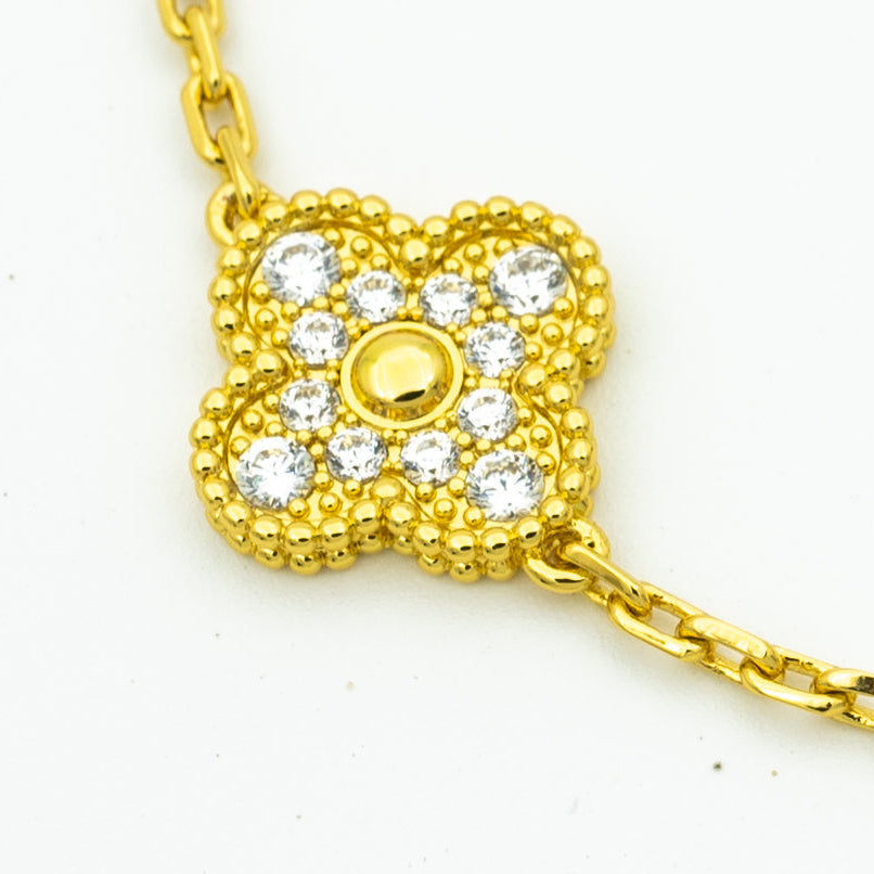 [⭐JeweliWhal] CLOVER 5 MOTIF LASER BRACELET COLLECTION