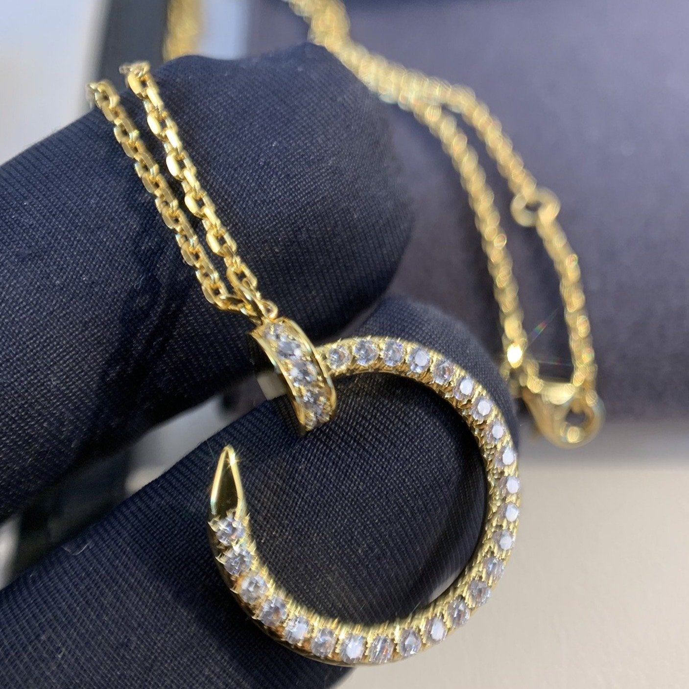 [⭐JeweliWhal]JUSTE NECKLACE GOLD DIAMONDS