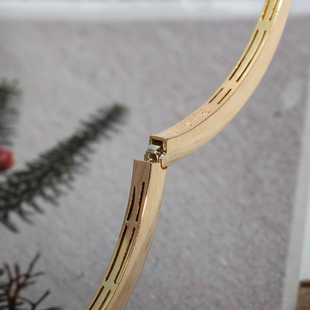 [⭐JeweliWhal]SERPENTI BRACELET PINK GOLD DIAMOND DOUBLE SNAKE
