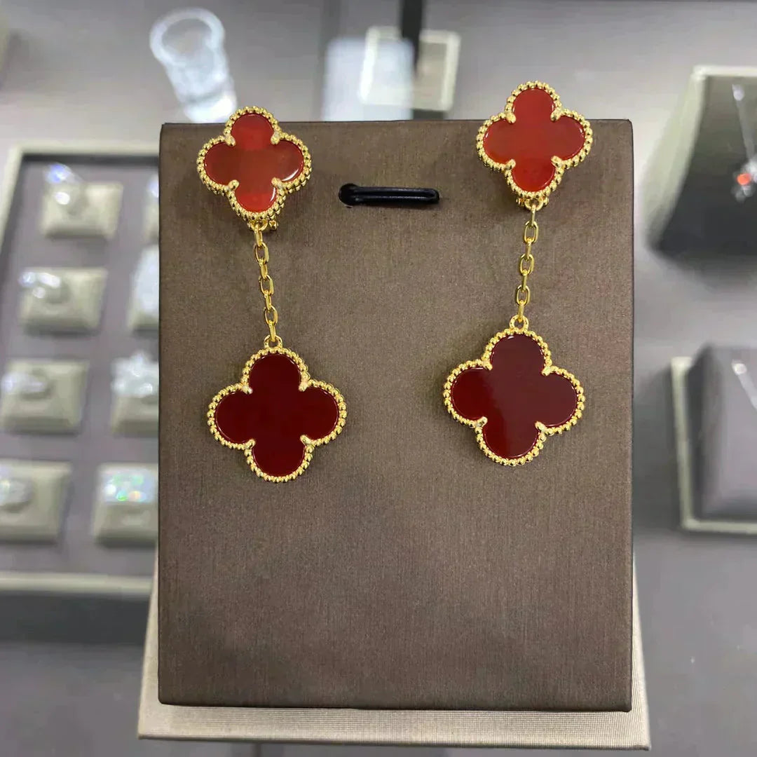 [⭐JeweliWhal]CLOVER 2 MOTIFS  EARRINGS (MULTIPLE CHOICESC