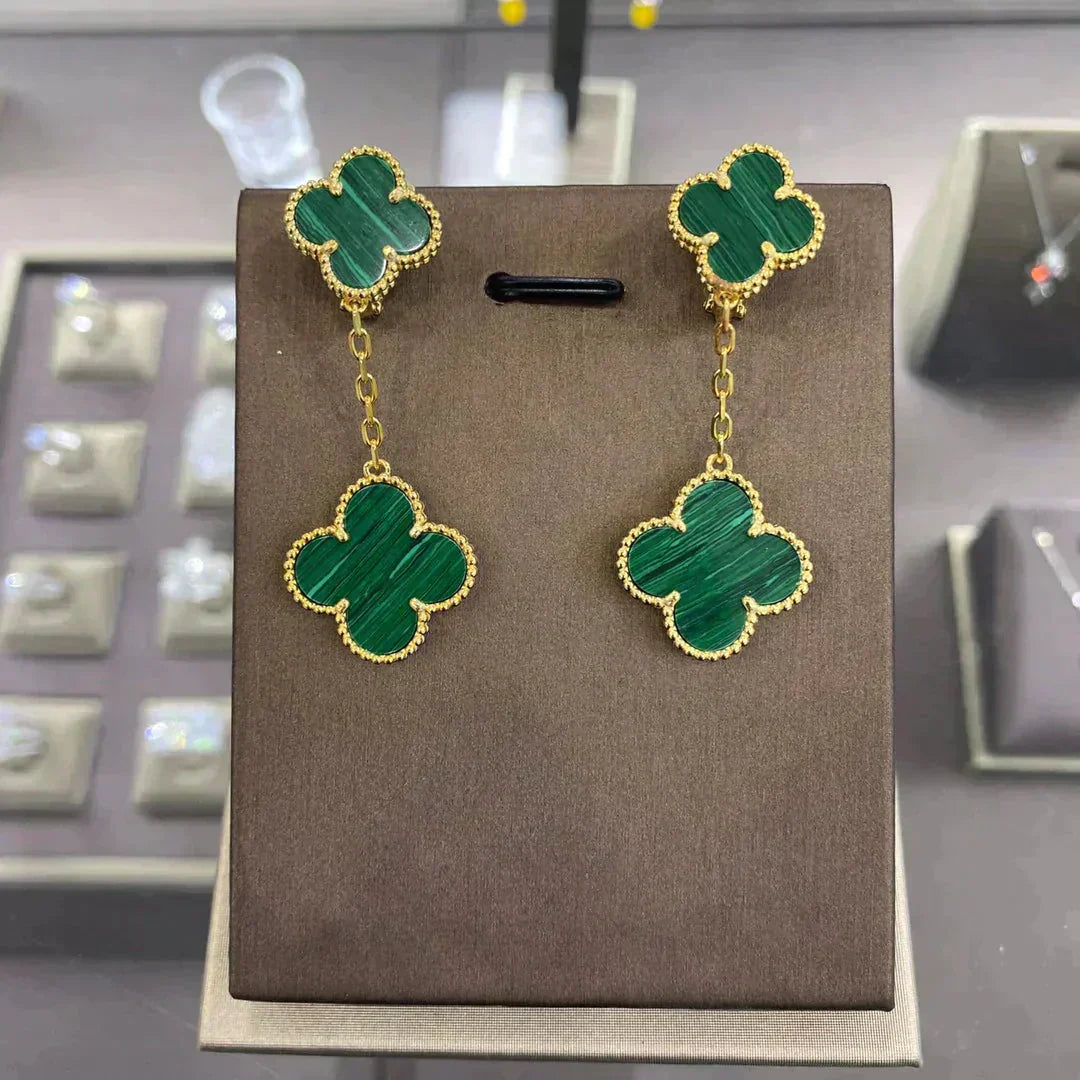 [⭐JeweliWhal]CLOVER 2 MOTIFS  EARRINGS (MULTIPLE CHOICESC