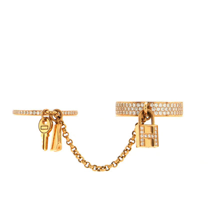 [⭐JeweliWhal]HM KELLY CLOCHETTE DOUBLE RING IN  WITH DIAMONDS