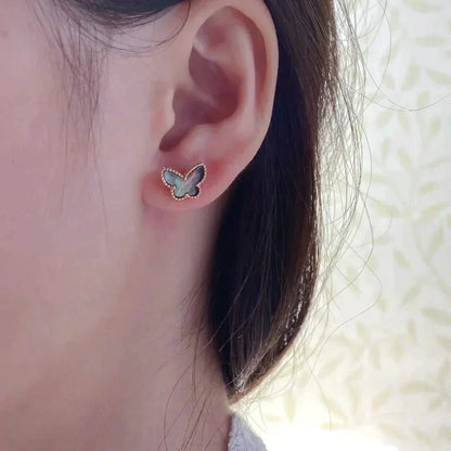 [⭐JeweliWhal]BUTTERFLY DARK MOP  EARRINGS