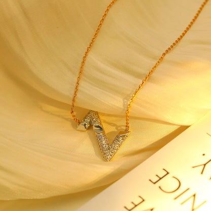 [⭐JeweliWhal]VOLT SILVER DIAMOND PEDANT NECKLACE
