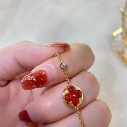 [⭐JeweliWhal]SUN PEDANT CARNELIAN BRACELET