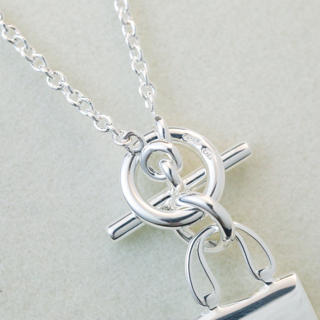 [⭐JeweliWhal]POP H PEDANT SILVER NECKLACE