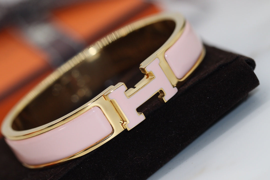 [⭐JeweliWhal]H BRACELET 12MM PINK