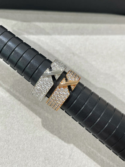 [⭐JeweliWhal]LIENS EVIDENCE  DIAMOND PAVED RING