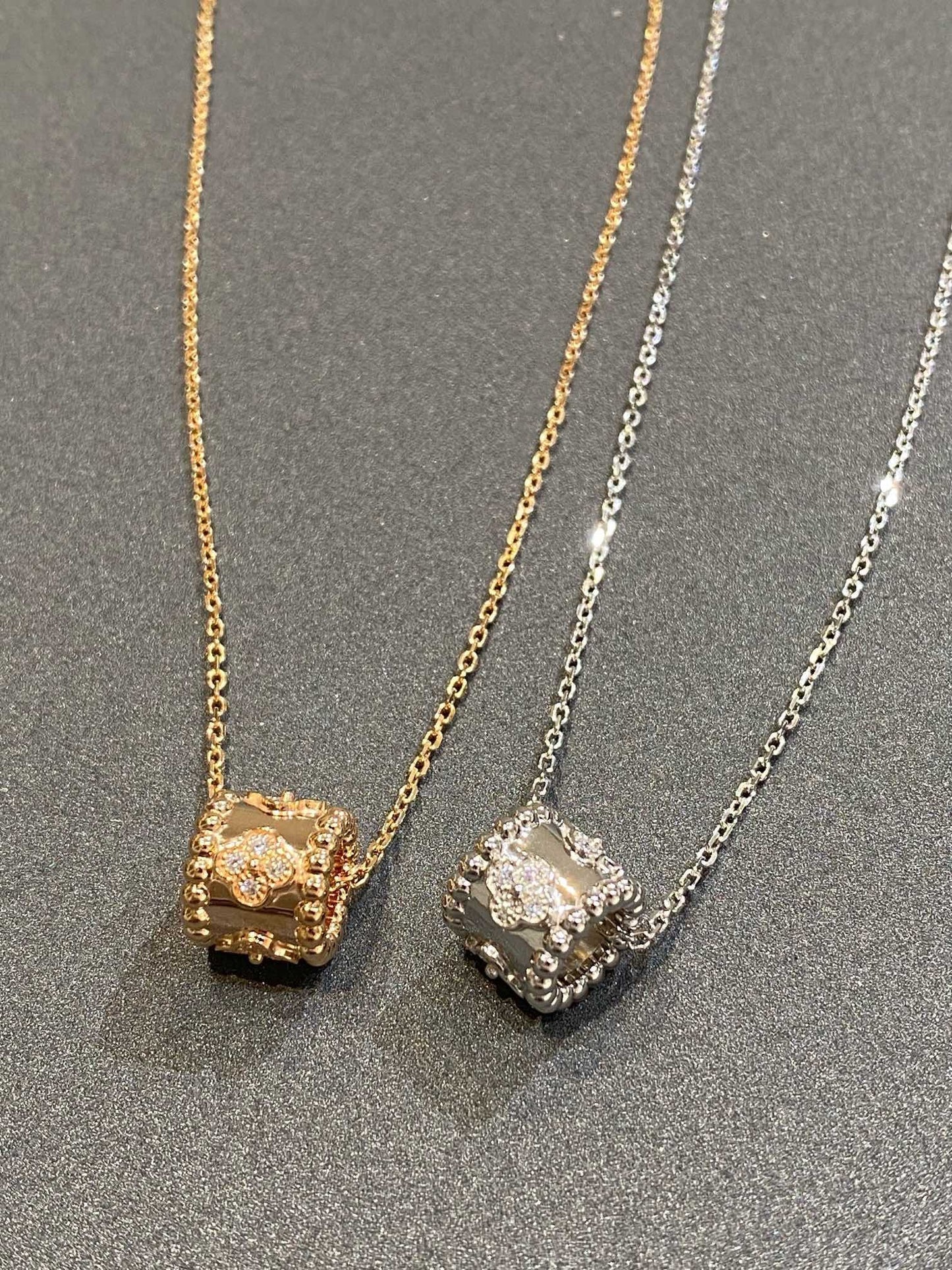 [⭐JeweliWhal]PERLEE PEDANT SIVLER DIAMOND NECKLACE