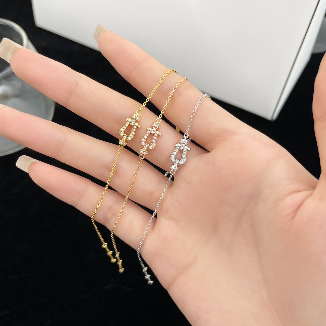 [⭐JeweliWhal]FORCE 10 FULL DIAMOND BUCKLE CHAIN LINK MINI MODEL