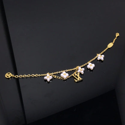 [⭐JeweliWhal]LOGO 6 MOTIF STAR AND SUN GOLD BRACELET