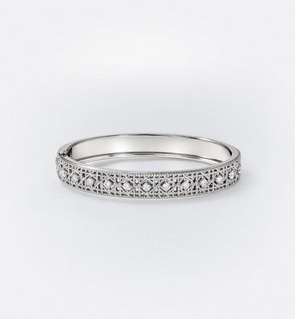 [⭐JeweliWhal]2026 WOVEN-PATTERN BRACELET SET WITH FULL DIAMOND INLAY THREE-COLORS