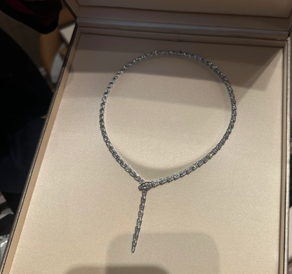 [⭐JeweliWhal]NEW！SERPENT DIAMOND NECKLACE
