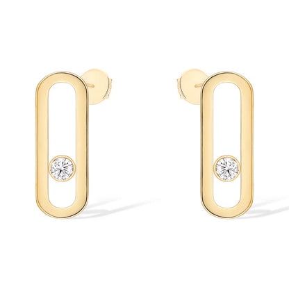 [⭐JeweliWhal]MOVE UNO SMALL 1 DIAMOND EARRINGS