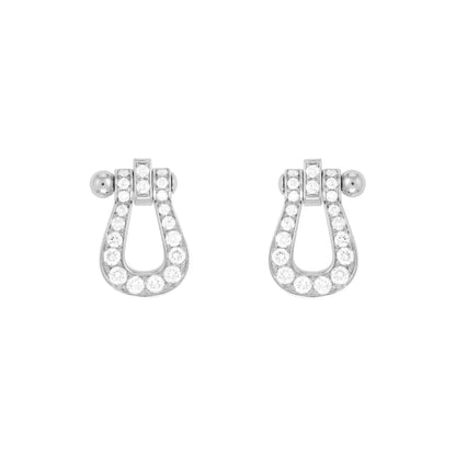 [⭐JeweliWhal]FORCE 10 FULL DIAMOND STUD EARRINGS MINI MODEL
