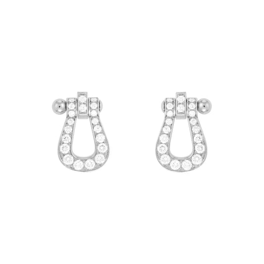 [⭐JeweliWhal]FORCE 10 FULL DIAMOND STUD EARRINGS MINI MODEL