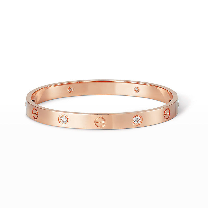 [⭐JeweliWhal]LOVE BRACELET 6.1MM 4 DIAMONDS
