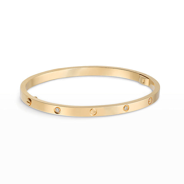 [⭐JeweliWhal]LOVE BRACELET 3.65MM 6 DIAMONDS