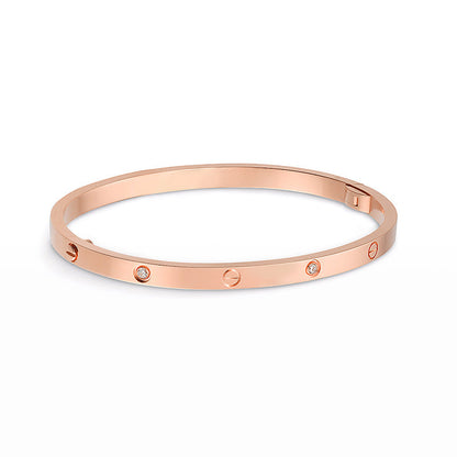 [⭐JeweliWhal]LOVE BRACELET 3.65MM 6 DIAMONDS