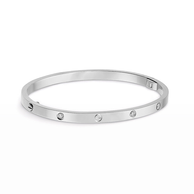 [⭐JeweliWhal]LOVE BRACELET 3.65MM 6 DIAMONDS
