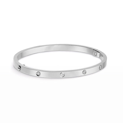 [⭐JeweliWhal]LOVE BRACELET 3.65MM 6 DIAMONDS