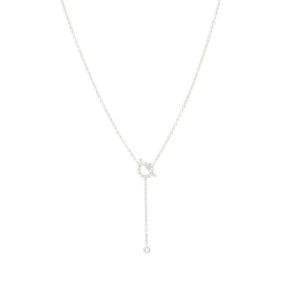 [⭐JeweliWhal]FINESSE SILVER DIAMOND NECKLACE