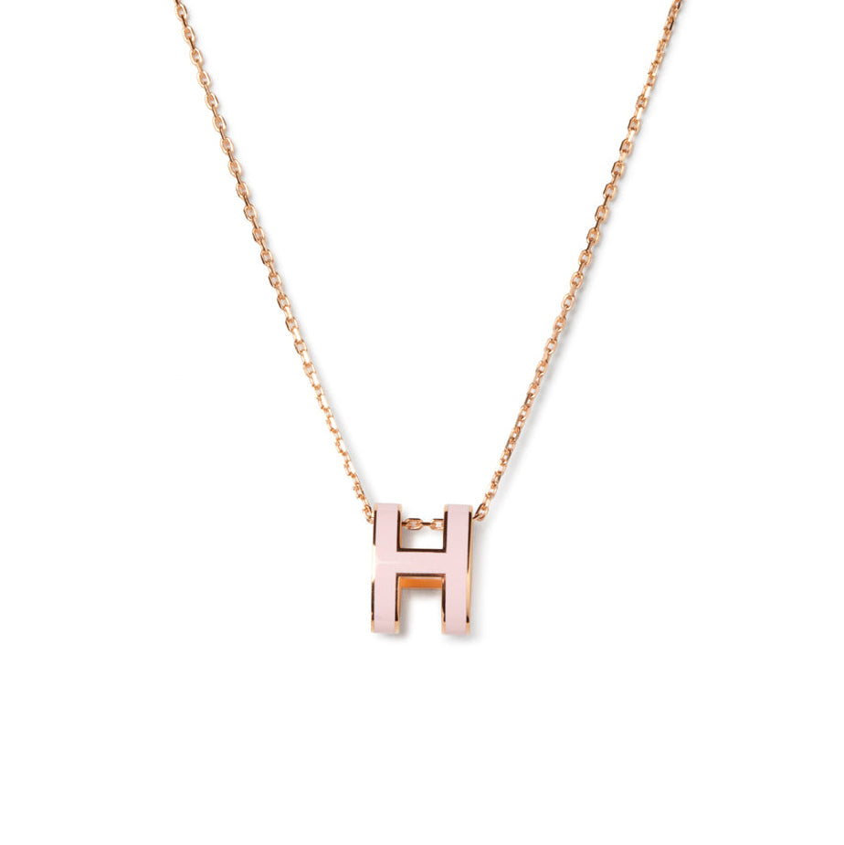 [⭐JeweliWhal]POP H PEDANT PINK GOLD