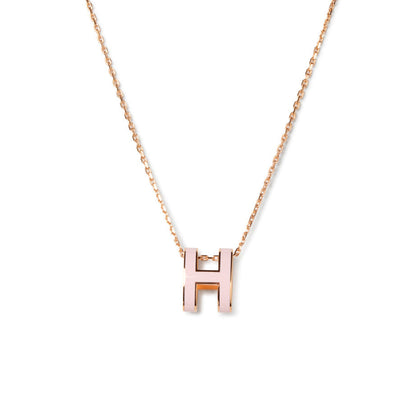 [⭐JeweliWhal]POP H PEDANT PINK GOLD