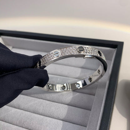 [⭐JeweliWhal]LOVE BRACELET 6.1MM DIAMOND-PAVED CERAMIC