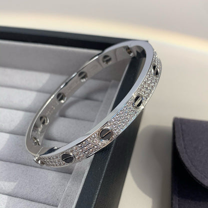 [⭐JeweliWhal]LOVE BRACELET 6.1MM DIAMOND-PAVED CERAMIC