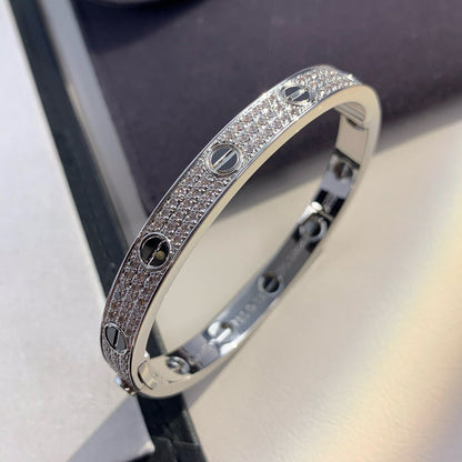 [⭐JeweliWhal]LOVE BRACELET 6.1MM DIAMOND-PAVED CERAMIC