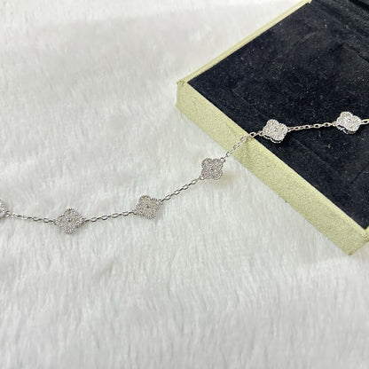 [⭐JeweliWhal]CLOVER 6 MOTIF DIAMOND BRACELET