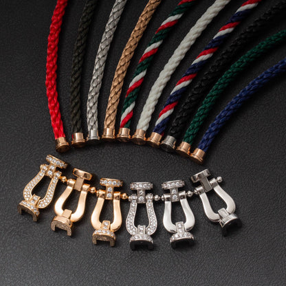 [⭐JeweliWhal]FORCE LARGE HORSESHOE NO DIAMOND BRACELET SILVER