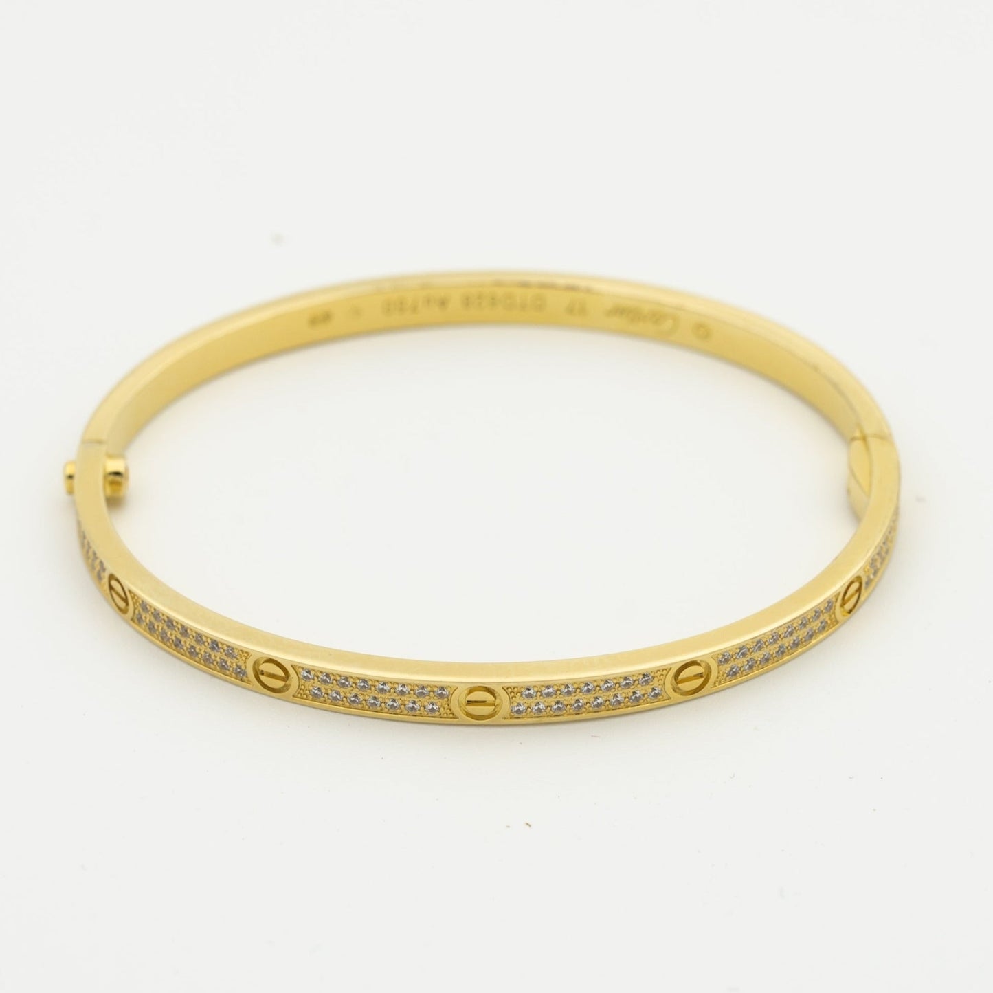 [⭐JeweliWhal]LOVE BRACELET 3.65MM DIAMOND-PAVED