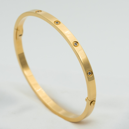 [⭐JeweliWhal]LOVE BRACELET 3.65MM 10 DIAMONDS