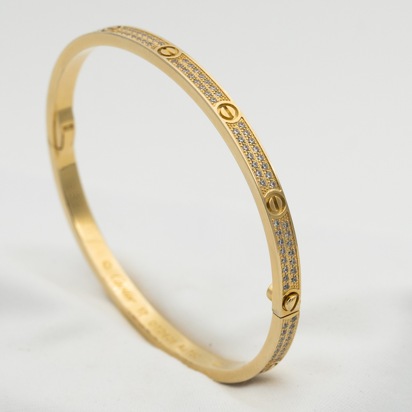 [⭐JeweliWhal]LOVE BRACELET 3.65MM DIAMOND-PAVED