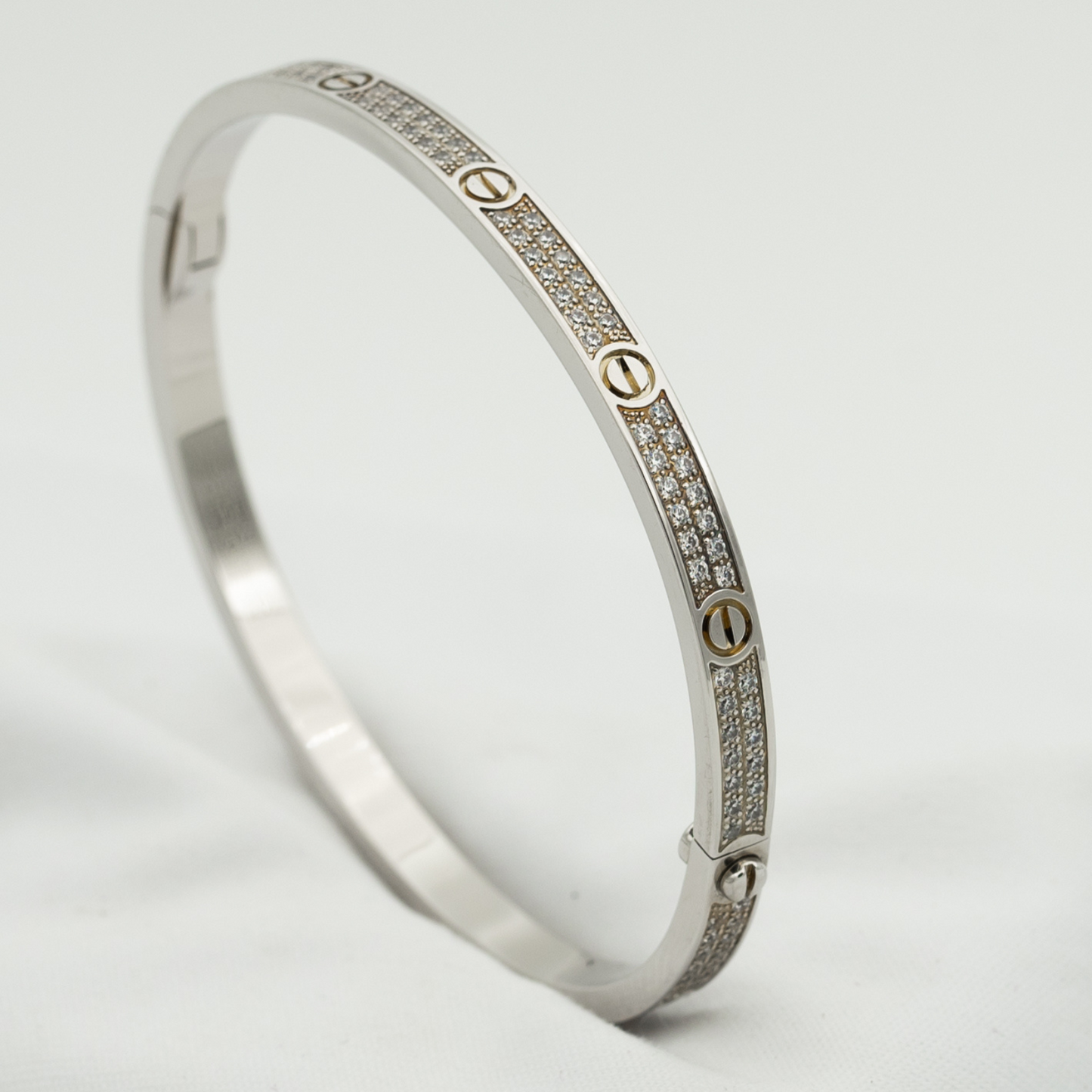 [⭐JeweliWhal]LOVE BRACELET 3.65MM DIAMOND-PAVED
