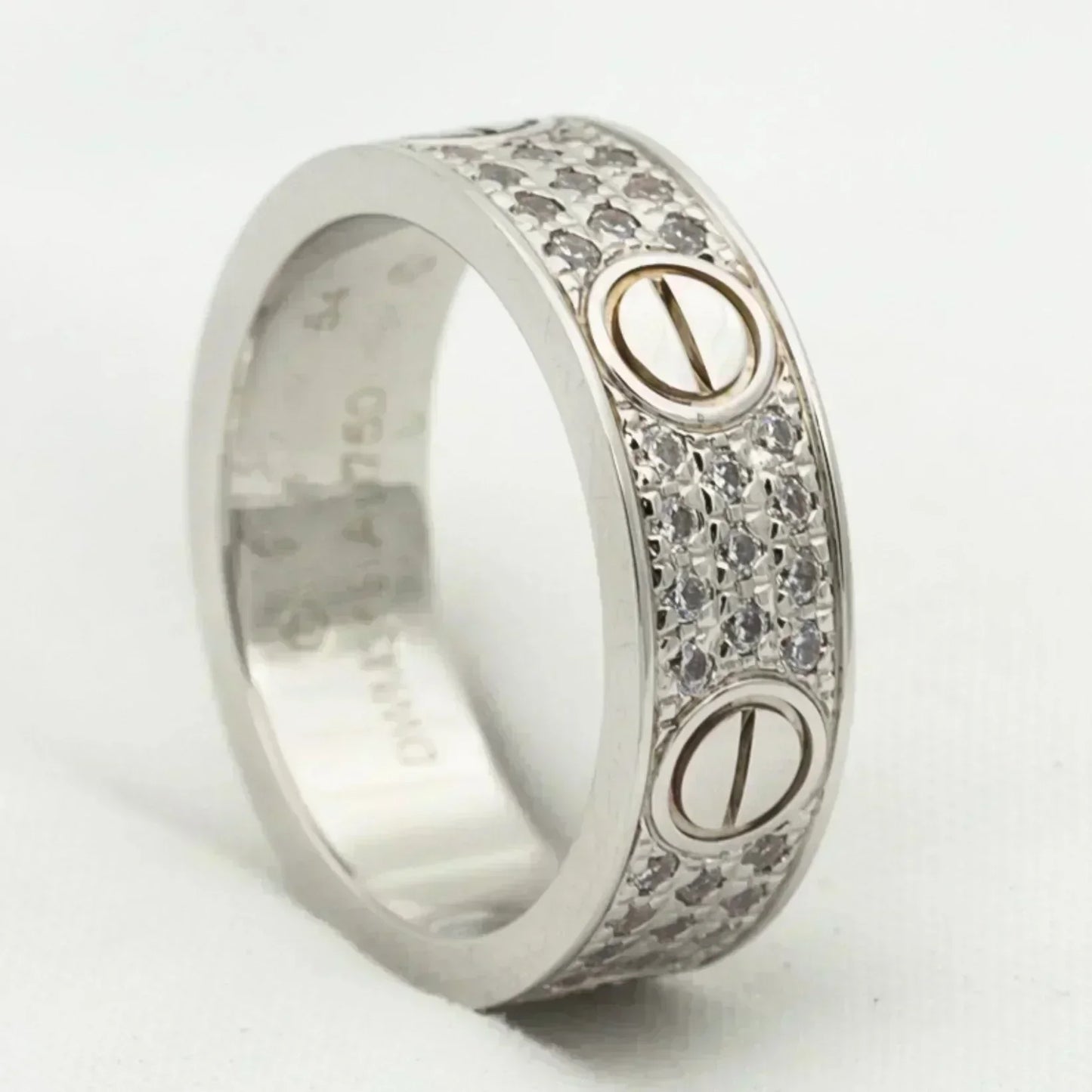 [⭐JeweliWhal]LOVE RING 5.5MM DIAMONDS PAVED