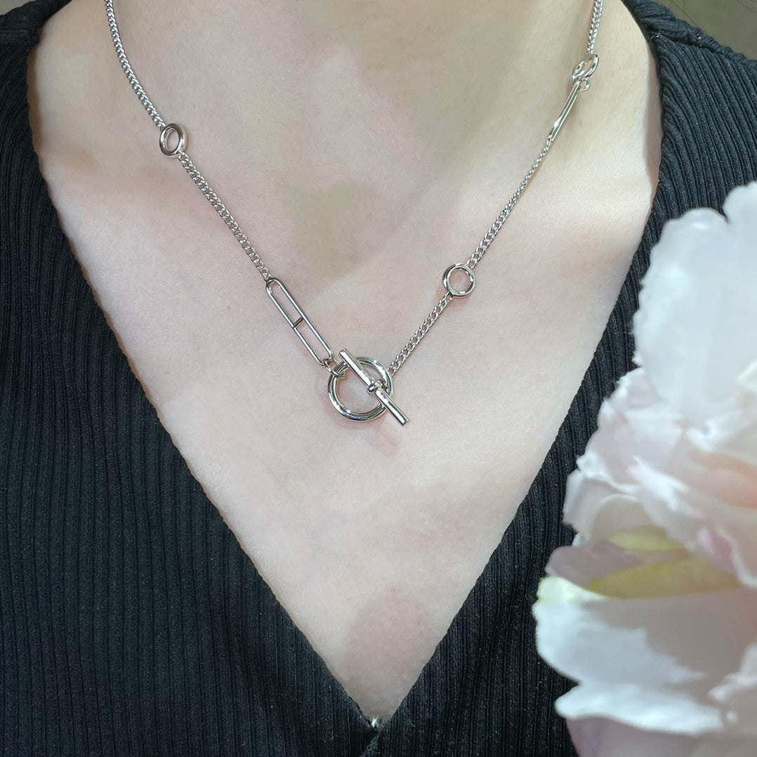 [⭐JeweliWhal]HM STERLING CHAINE D'ANCRE HEART