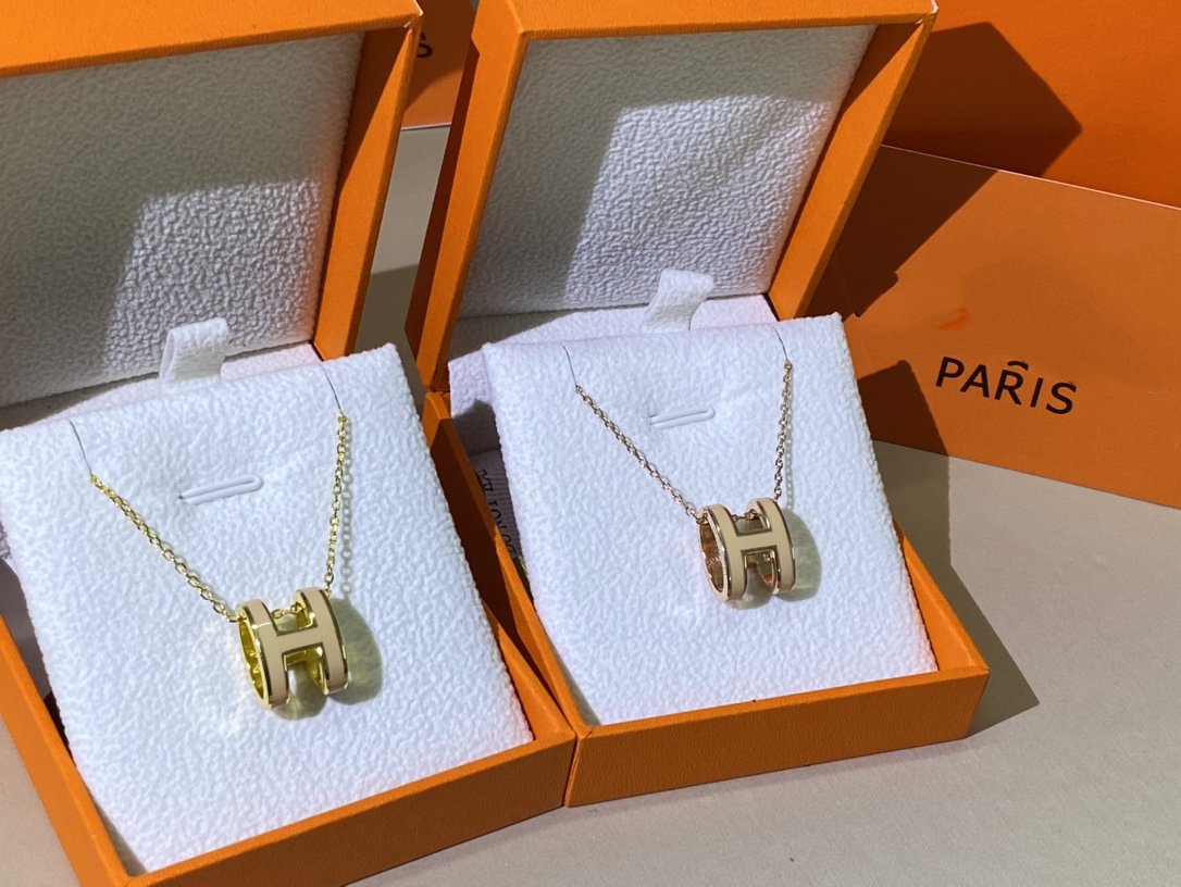 [⭐JeweliWhal]HM CLIC YELLOW ENAMEL GOLD NECKLACE