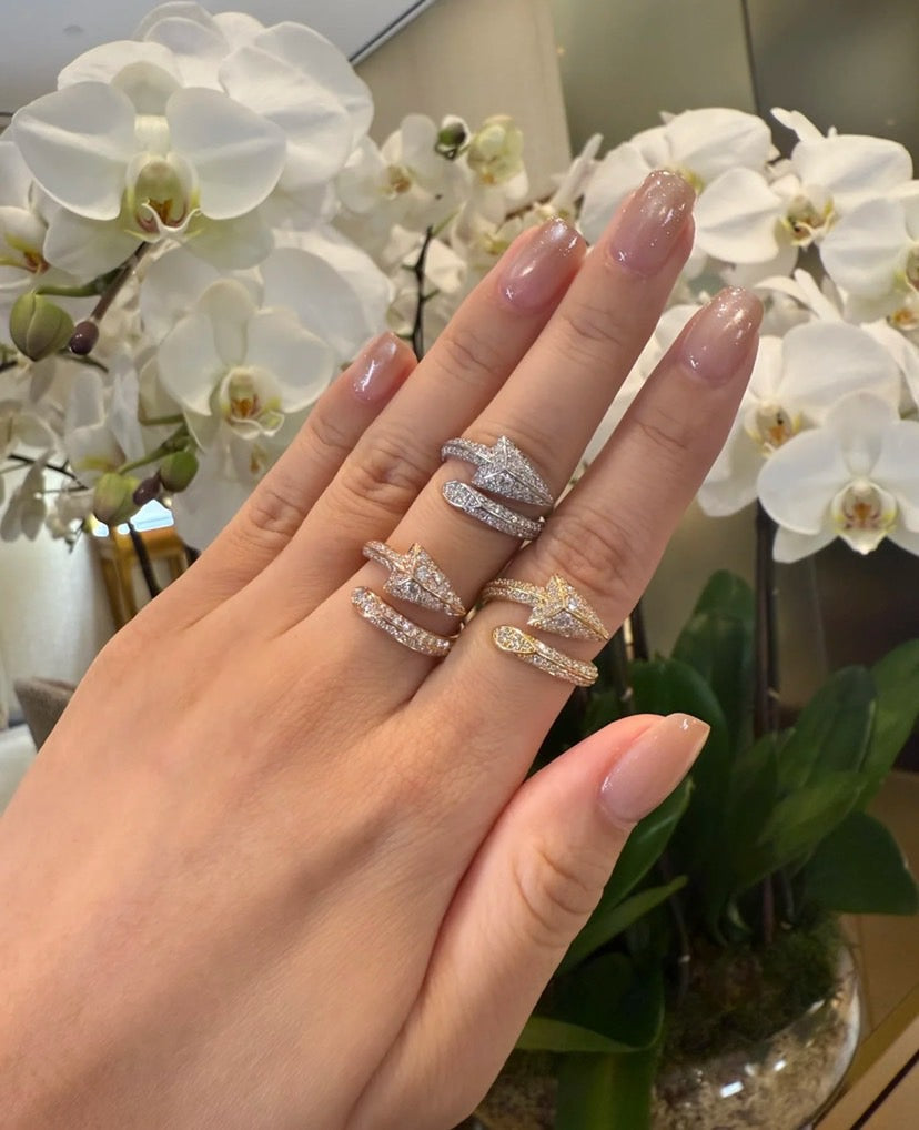 [⭐JeweliWhal]G.R.F FOLLOW ME ALL DIAMOND RING