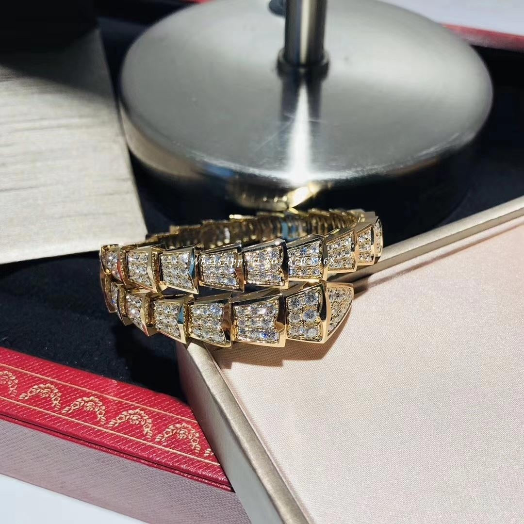 [⭐JeweliWhal]SERPENTI BRACELET 8MM GOLD DIAMOND