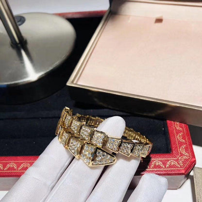 [⭐JeweliWhal]SERPENTI BRACELET 8MM GOLD DIAMOND