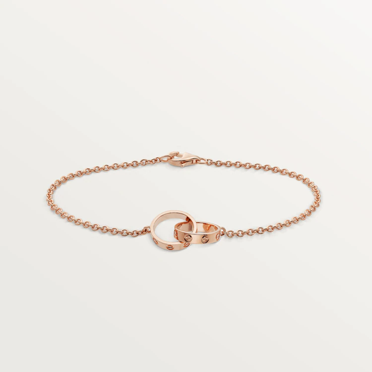 [⭐JeweliWhal]LOVE BRACELET DOUBLE RING