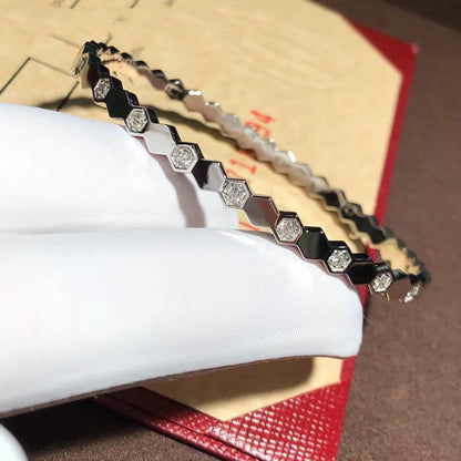 [⭐JeweliWhal]BEE LOVE SILVER DIAMOND BRACELET