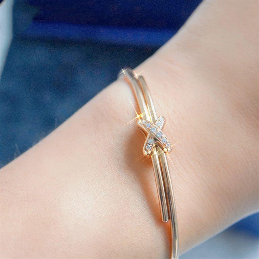 [⭐JeweliWhal]JEUX DE BRACELET PINK GOLD DIAMONDS