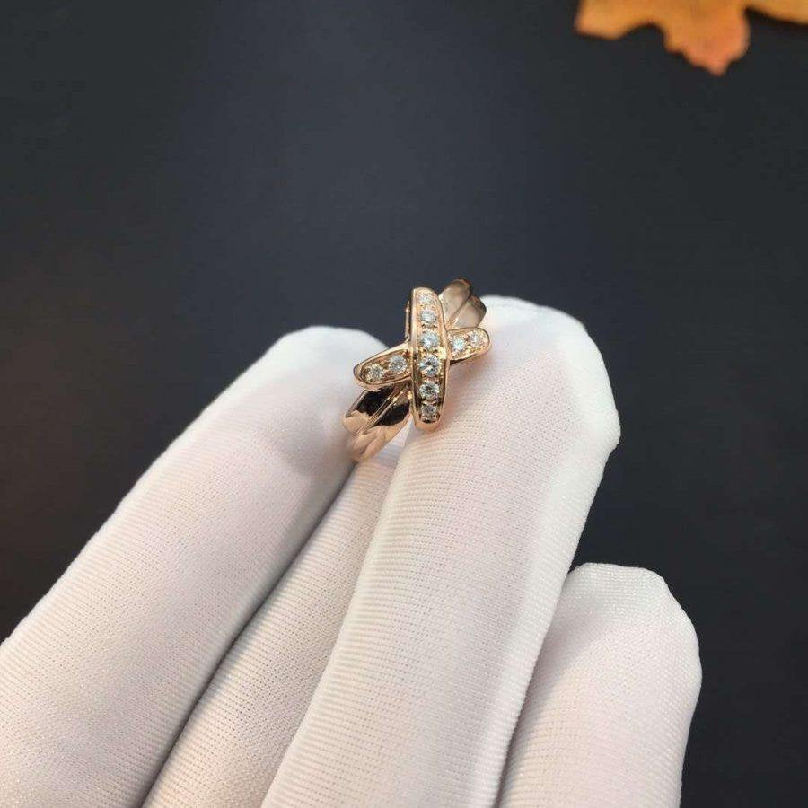 [⭐JeweliWhal]JEUX DE PINK GOLD DIAMOND RING