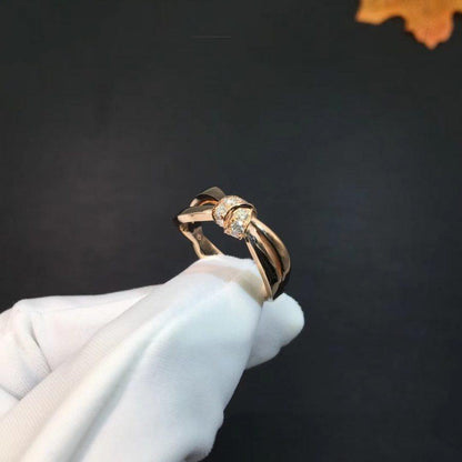 [⭐JeweliWhal]LIENS RING PINK GOLD DIAMOND