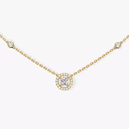[⭐JeweliWhal]Diamond Necklace 0,20ct Brilliant Shape Joy