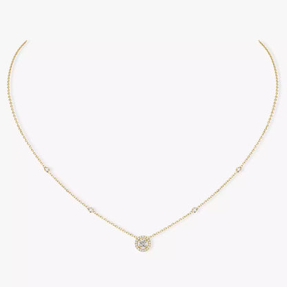 [⭐JeweliWhal]Diamond Necklace 0,20ct Brilliant Shape Joy